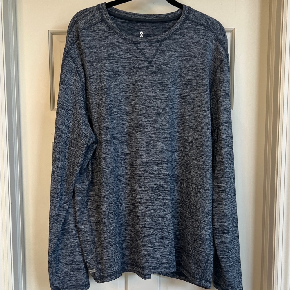 Free Country Men's Dark Blue Long Sleeve Tee